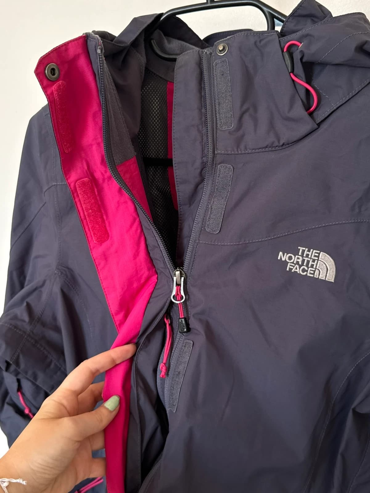 Vandeniui atspari HyVent striukė The North Face violetinė rožinė, moteriška, dydis S - FP2607174 – nuotrauka 5/15