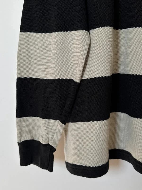 Pull léger rayé Polo Sport Ralph Lauren noir écru taille L - FP260786 - Photo 6/10