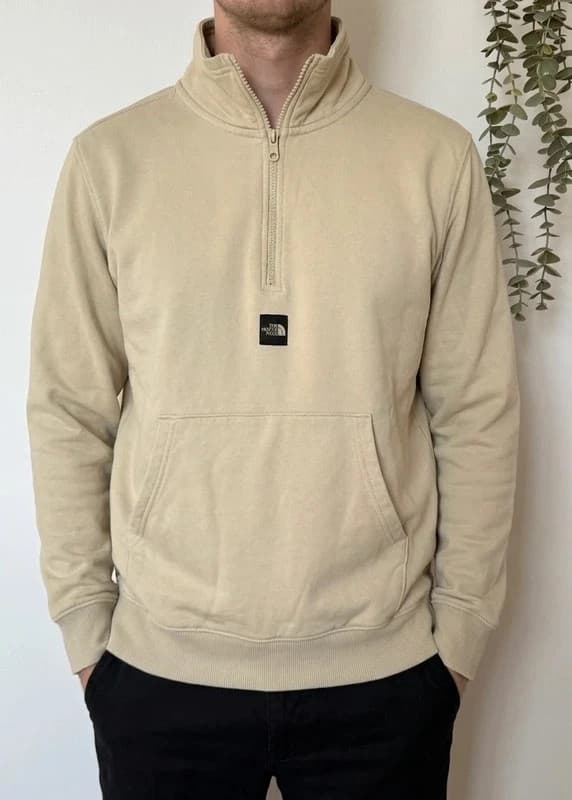 Sweat col zippé The North Face beige taille M - FP2607122 - Photo 1/12
