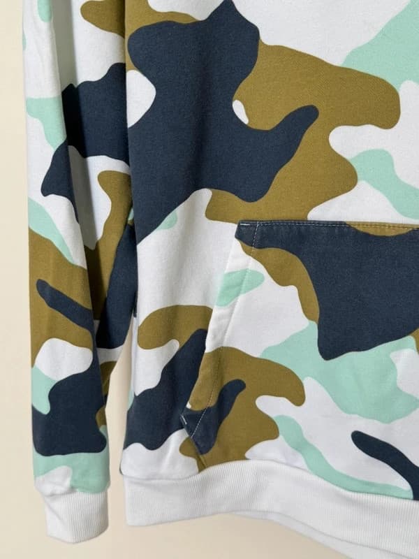 Hoodie/Sweat à capuche Columbia camouflage kaki bleu menthe taille L - FP260795 - Photo 4/8