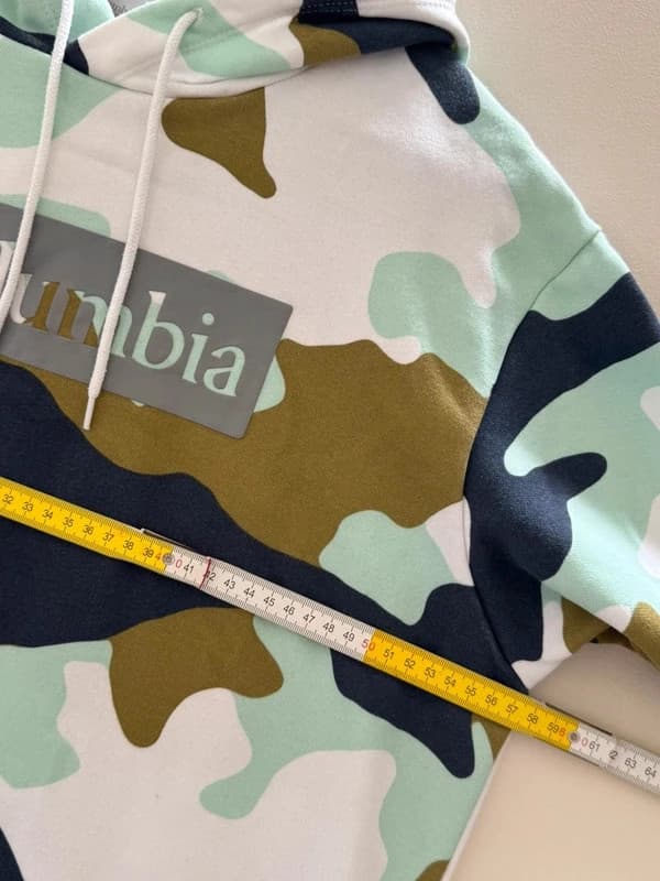 Hoodie/Sweat à capuche Columbia camouflage kaki bleu menthe taille L - FP260795 - Photo 7/8