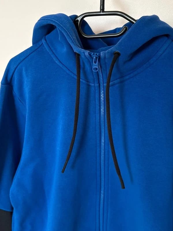 Sweat zippé à capuche Adidas Primegreen bleu noir blanc taille M - DN26087 - Photo 5/10