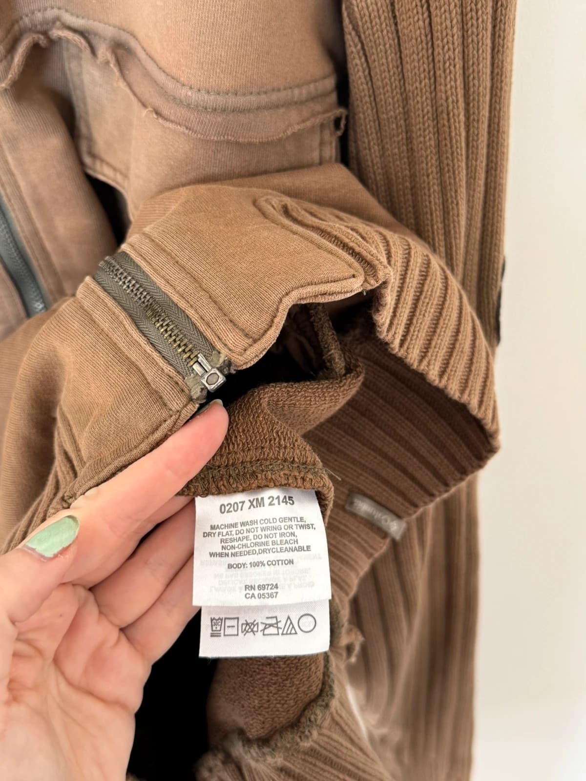Giacca con zip Columbia Adventure marrone in cotone taglia L - FP260980 - Foto 5/8