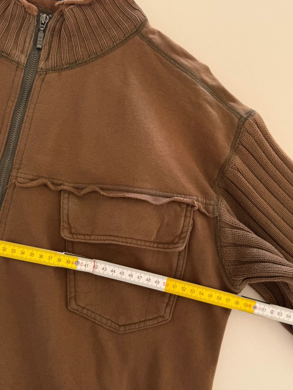 Giacca con zip Columbia Adventure marrone in cotone taglia L - FP260980 - Foto 7/8
