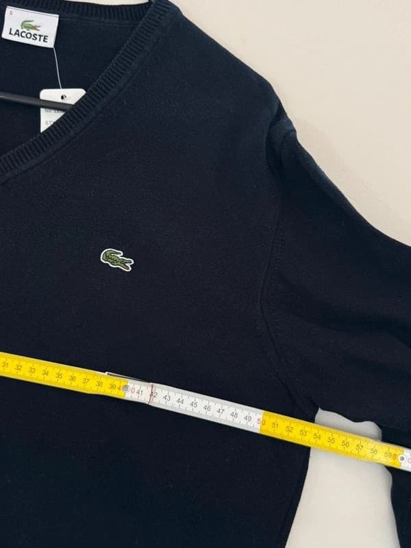 V-Ausschnitt-Pullover Lacoste schwarz Größe 5/L - FP260782 - Foto 7/8