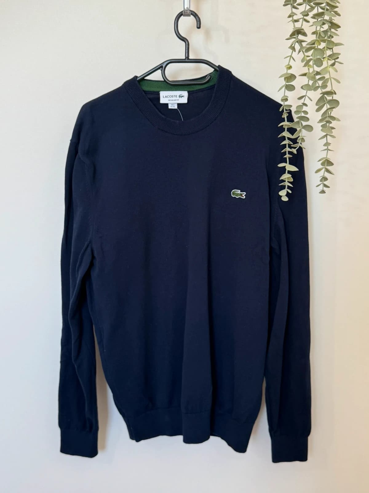 Pull col rond regular fit Lacoste bleu marine taille 6/XL - FP260778 - Photo 2/9
