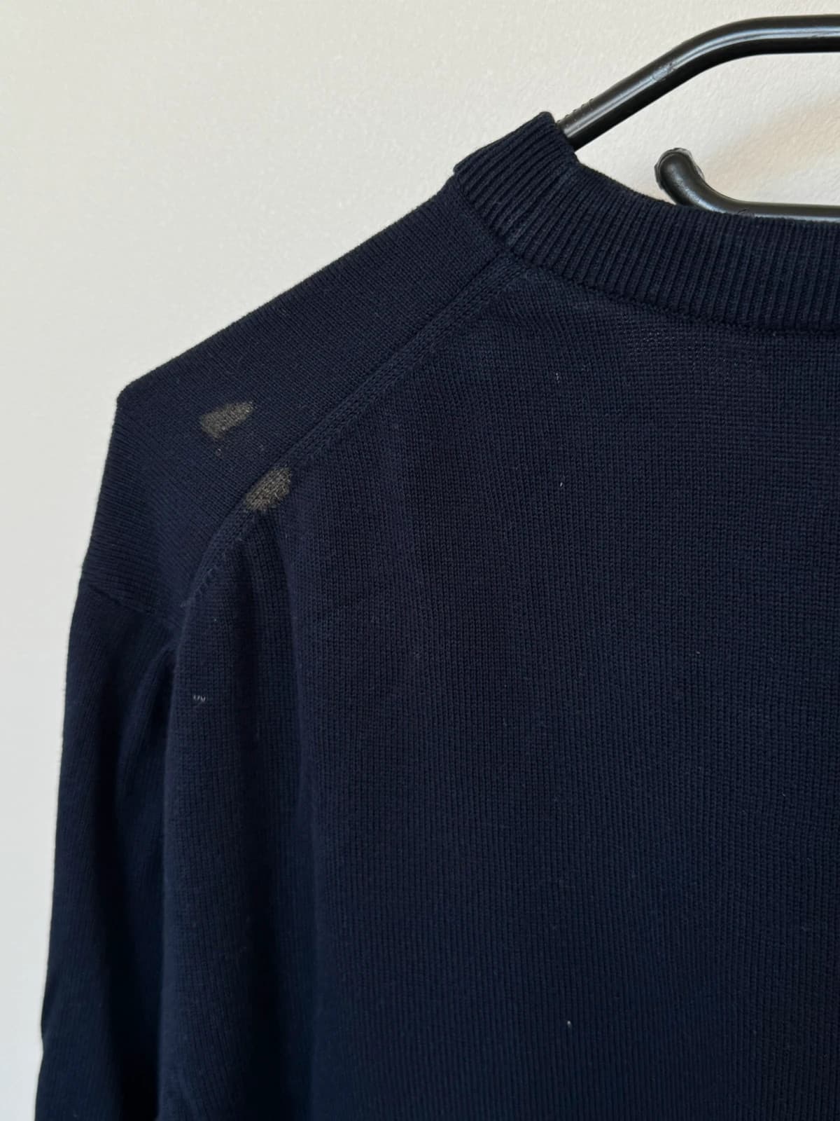 Pull col rond regular fit Lacoste bleu marine taille 6/XL - FP260778 - Photo 7/9