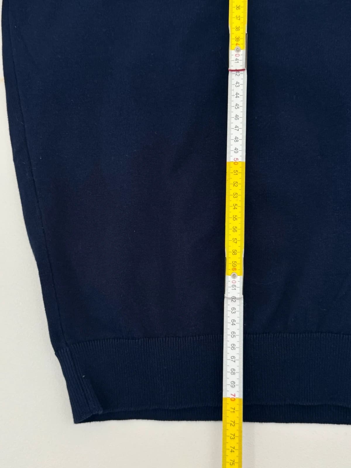 Pull col rond regular fit Lacoste bleu marine taille 6/XL - FP260778 - Photo 9/9