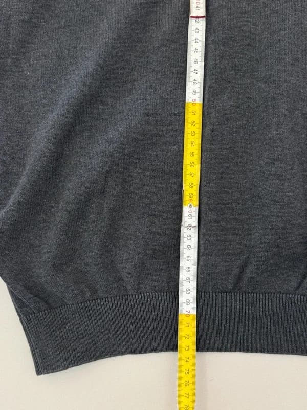 Pull col V Lacoste gris anthracite taille 7/XXL - FP260777 - Photo 8/8