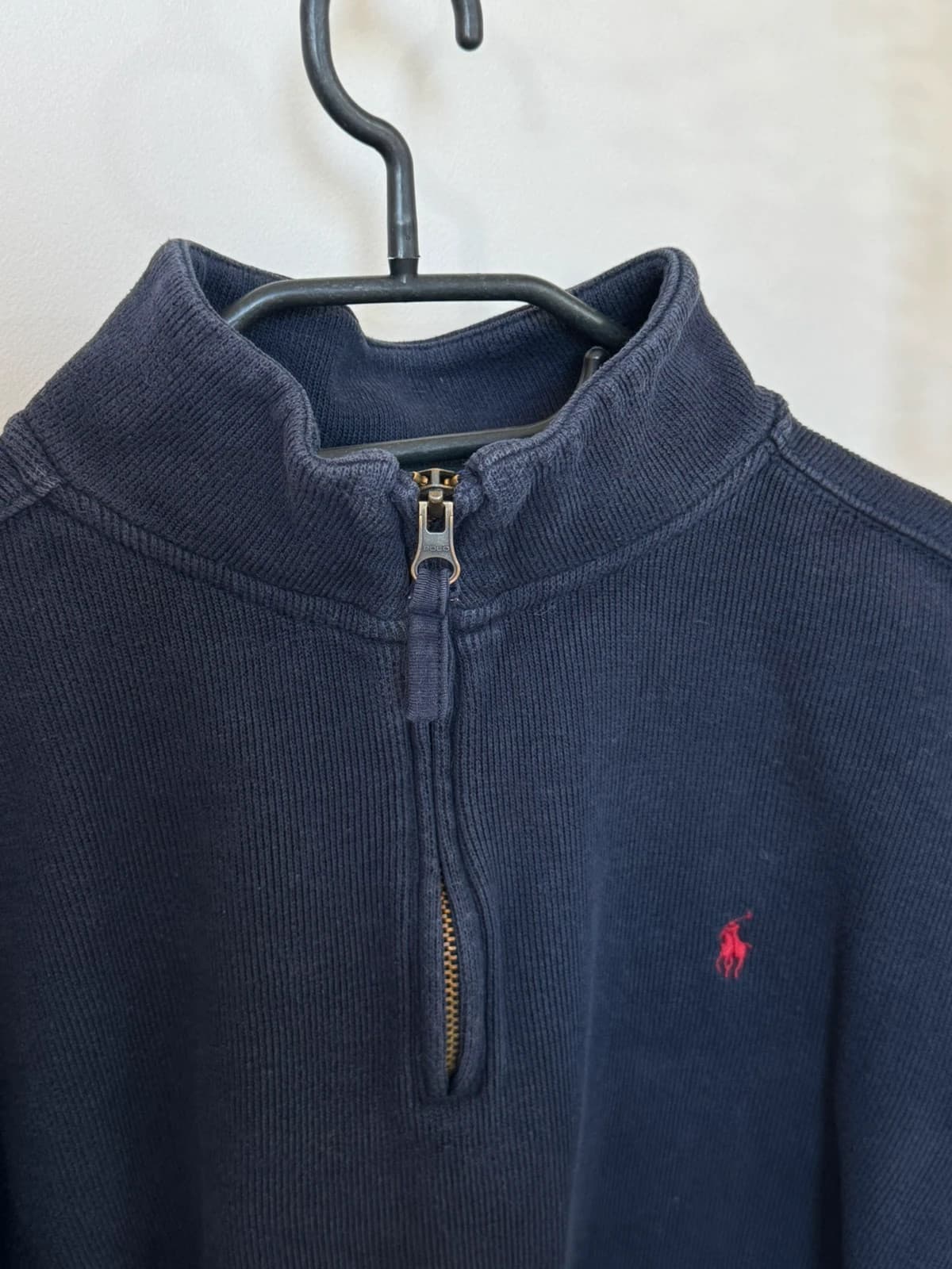 Halfzip trui met trucker-kraag Polo Ralph Lauren marineblauw maat L 16/18/S - FP260772 - Foto 4/10
