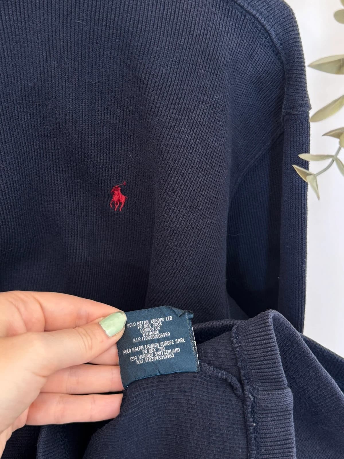 Halfzip trui met trucker-kraag Polo Ralph Lauren marineblauw maat L 16/18/S - FP260772 - Foto 7/10