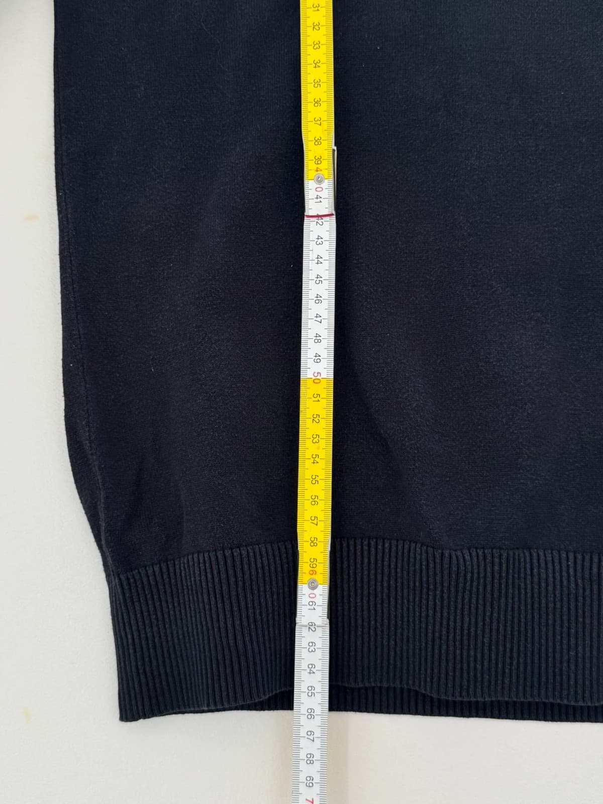 เสื้อสเวตเตอร์คอวี Tommy Hilfiger Denim สีดำ ไซซ์ S/M - FP260784 - รูปที่ 9/9