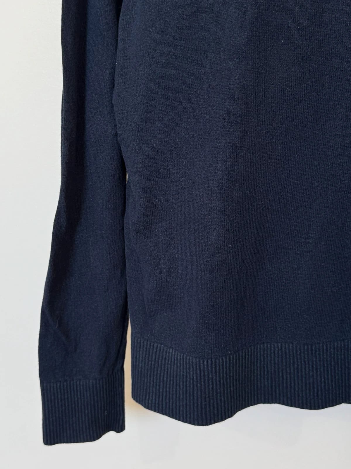 Pull col rond Tommy Hilfiger Pima coton cachemire bleu marine taille S - FP260775 - Photo 4/9