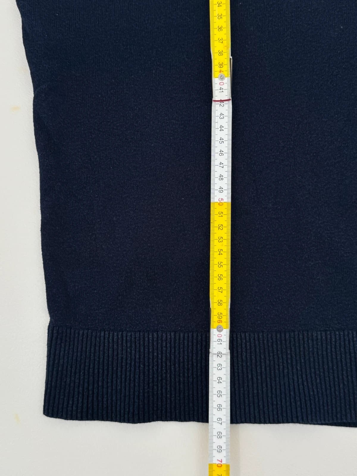 Pull col rond Tommy Hilfiger Pima coton cachemire bleu marine taille S - FP260775 - Photo 9/9
