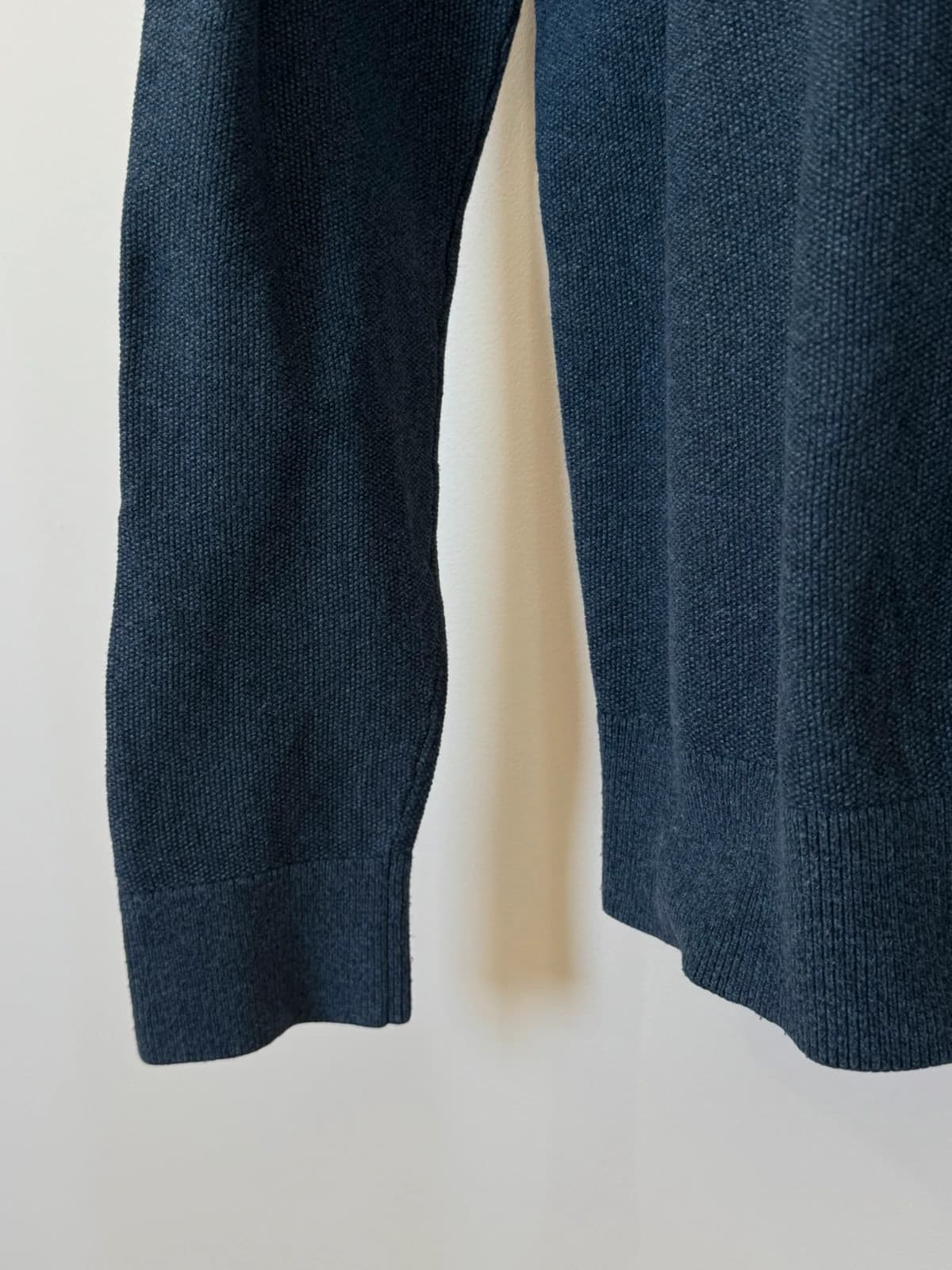 V formos apykaklės megztinis Tommy Hilfiger Premium Cotton mėlynas, dydis S - FP260769 – nuotrauka 5/9