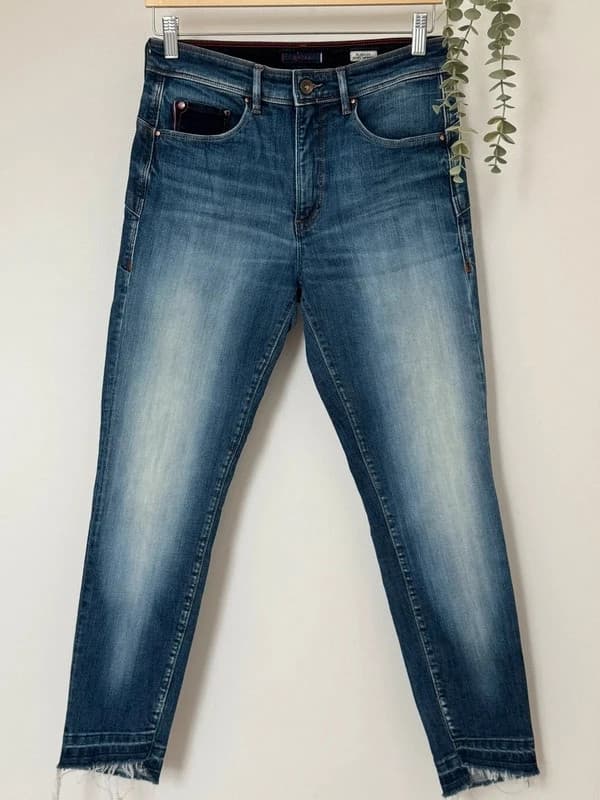 Jeans slim Salsa Push In Secret Glamour azul desbotado tamanho W31 L30 - Foto 2/12