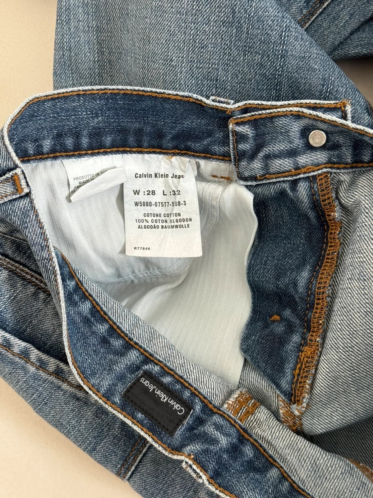 Bootcut τζιν Calvin Klein Jeans μπλε, μέγεθος W28 L32 - Φωτογραφία 3/10