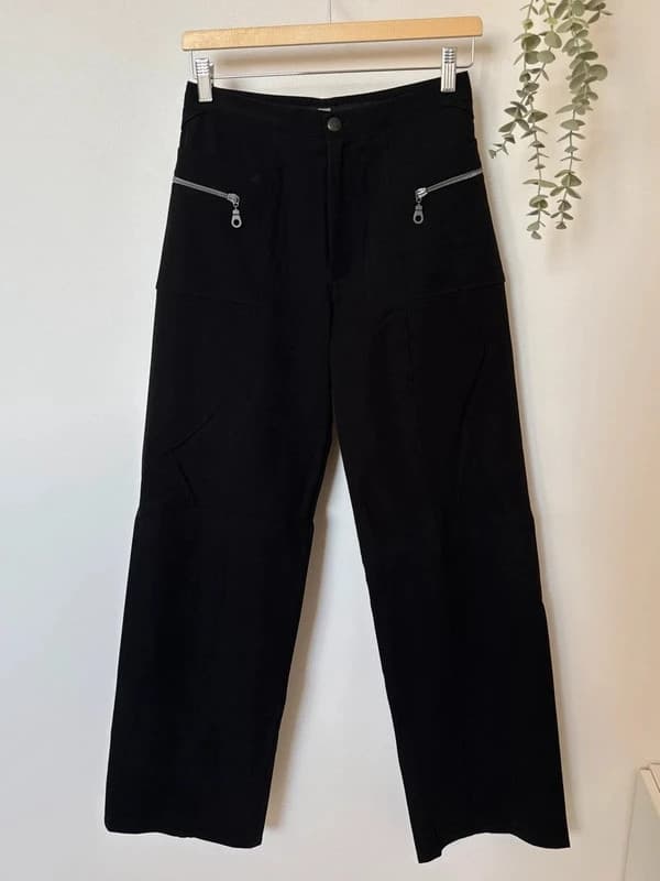 Pantalon large utility Marithé François Girbaud noir taille FR 38 S/M - VG260582 - Photo 2/11