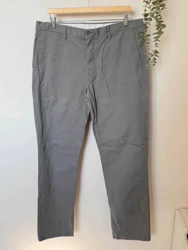 Chino kelnės Stretch Straight Fit Polo Ralph Lauren pilkos, dydis W36 L34, QR kodas - SK260539 – nuotrauka 2/11
