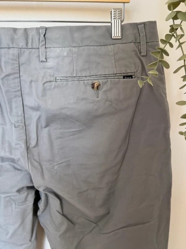 Chino kelnės Stretch Straight Fit Polo Ralph Lauren pilkos, dydis W36 L34, QR kodas - SK260539 – nuotrauka 6/11