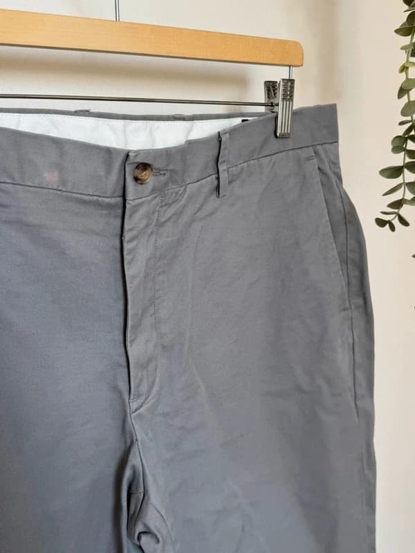 Chino kelnės Stretch Straight Fit Polo Ralph Lauren pilkos, dydis W36 L34, QR kodas - SK260539 – nuotrauka 9/11