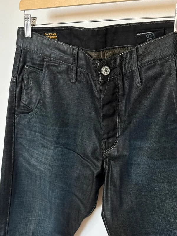 Tiesūs G-Star RAW GS 3301 Astro Slacks Straight džinsai juodi, dydis W33 L32 - SC260587 – nuotrauka 3/13