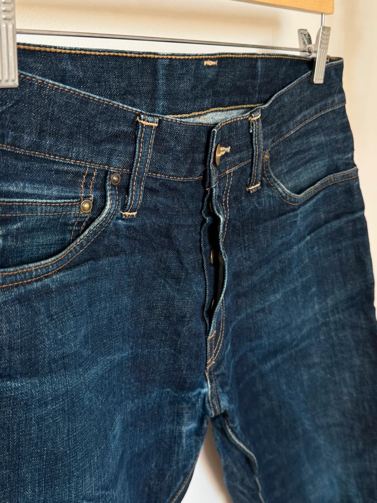 Carhartt WIP Klondike Pant džinsai nepraustos mėlynos spalvos, dydis W31 L32 - VM2606134 – nuotrauka 5/9