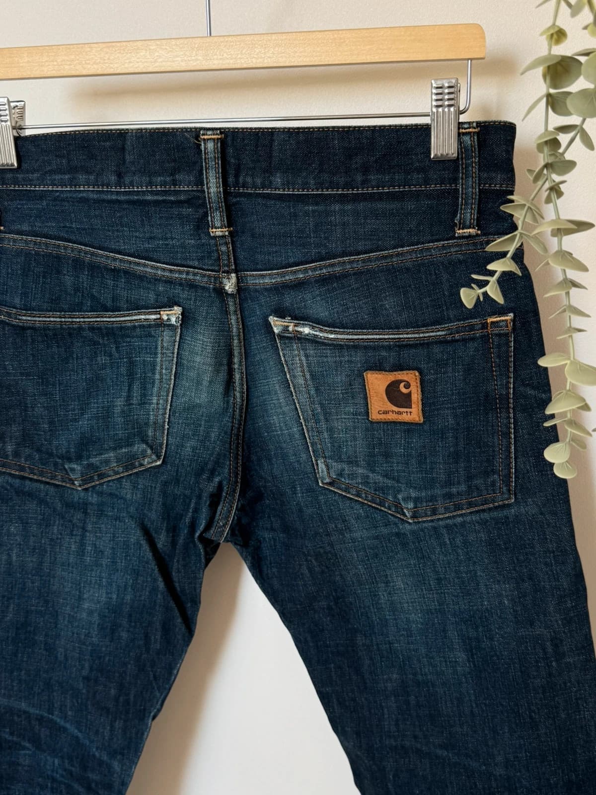 Carhartt WIP Klondike Pant džinsai nepraustos mėlynos spalvos, dydis W31 L32 - VM2606134 – nuotrauka 6/9
