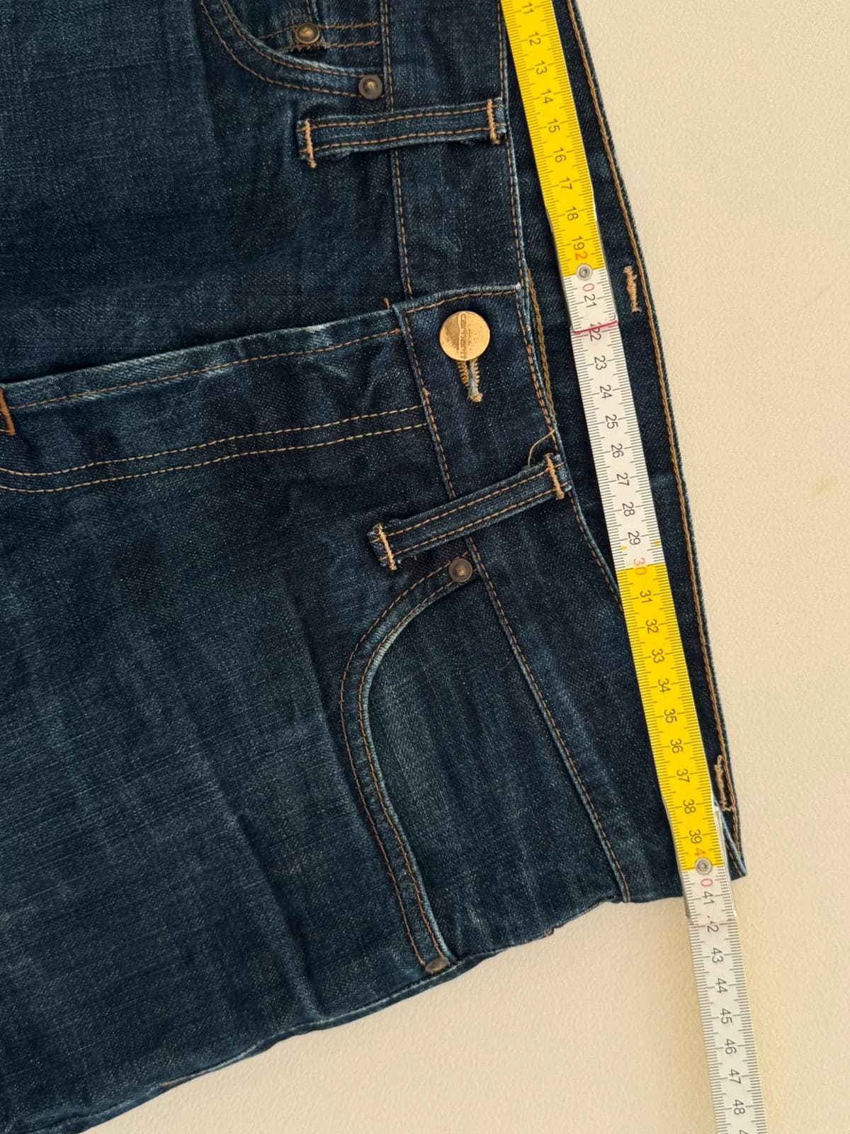 Carhartt WIP Klondike Pant džinsai nepraustos mėlynos spalvos, dydis W31 L32 - VM2606134 – nuotrauka 8/9