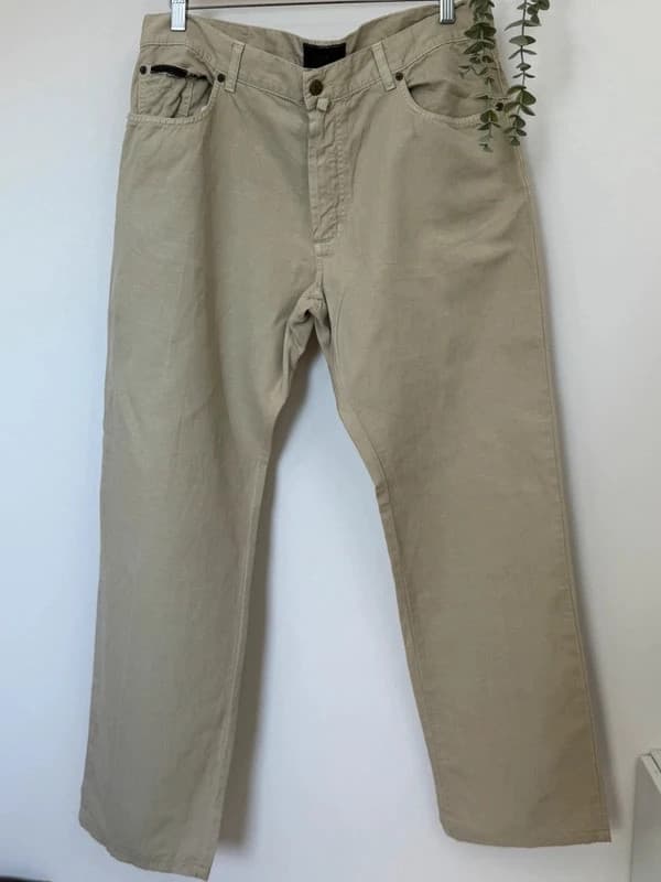 Pantalón Gant beige lino algodón talla W36 L34 - Foto 2/11