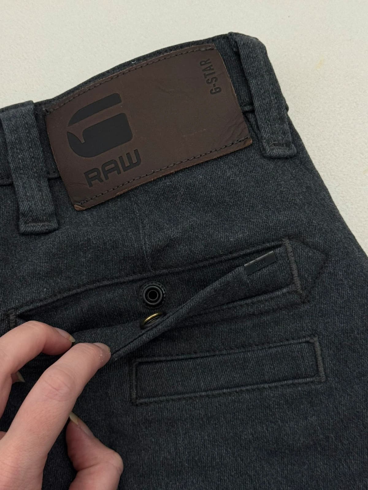 Παντελόνι chino skinny G-Star Raw ανθρακί γκρι μέγεθος W28/L32 - Φωτογραφία 8/13