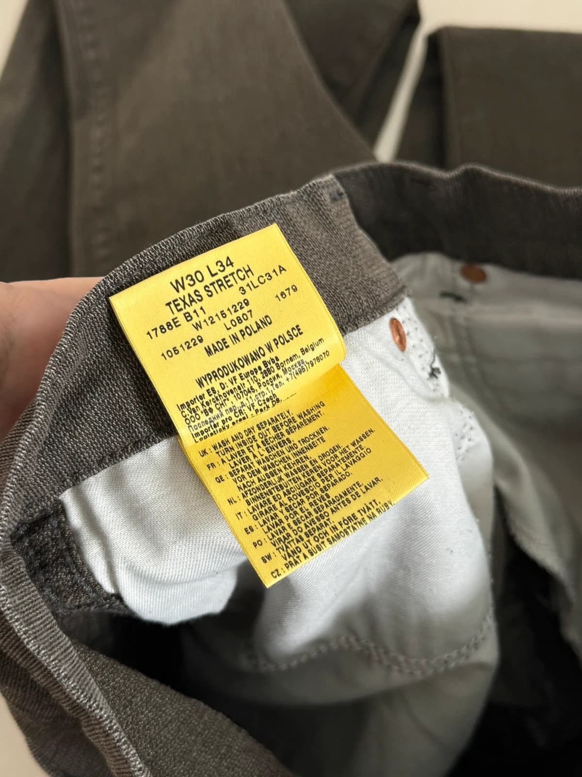 Wrangler Texas Stretch jeans brun W30 L34 - Bilde 8/12