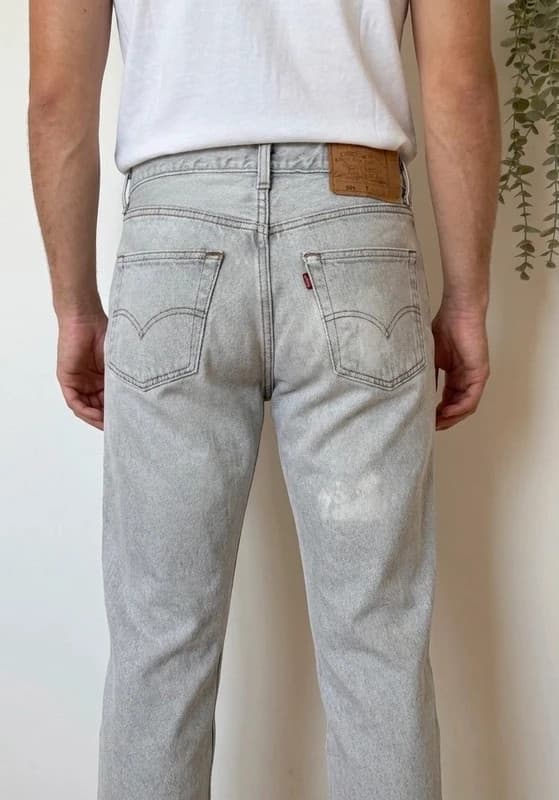 Levi’s 501 vintažiniai džinsai šviesiai pilki W31 L34 Pagaminta JAV - SC2605104 – nuotrauka 1/11