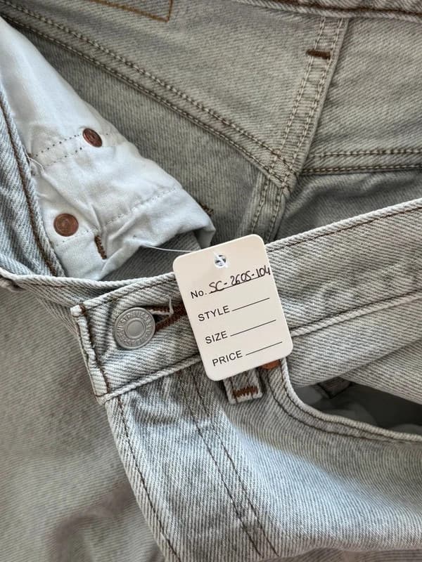 Levi’s 501 vintažiniai džinsai šviesiai pilki W31 L34 Pagaminta JAV - SC2605104 – nuotrauka 3/11