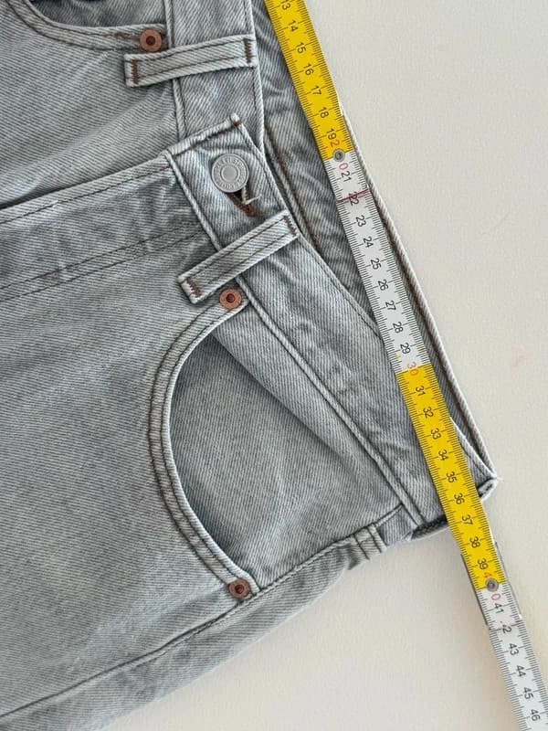 Levi’s 501 vintažiniai džinsai šviesiai pilki W31 L34 Pagaminta JAV - SC2605104 – nuotrauka 10/11