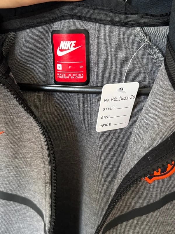 Nike Tech FC Barcelona užtrauktukinis džemperis pilkas margas oranžinis dydis S - VG260526 – nuotrauka 3/12