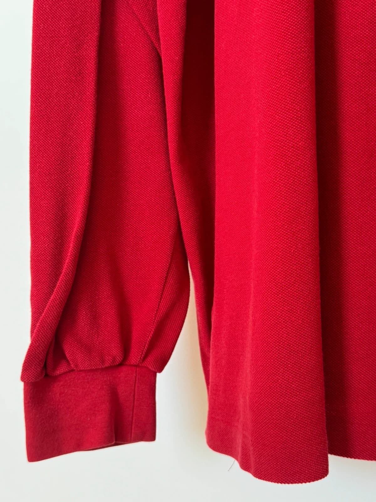 Lacoste raudonas ilgomis rankovėmis piqué polo marškinėliai dydis 8/3XL - SK26062 – nuotrauka 5/9