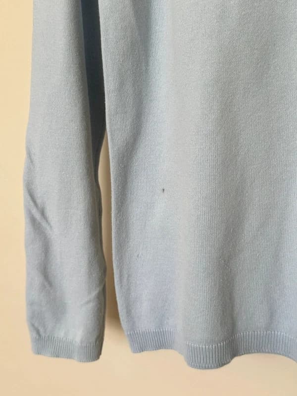 Pull col V Tommy Hilfiger bleu ciel taille S - SC260593 - Photo 7/9