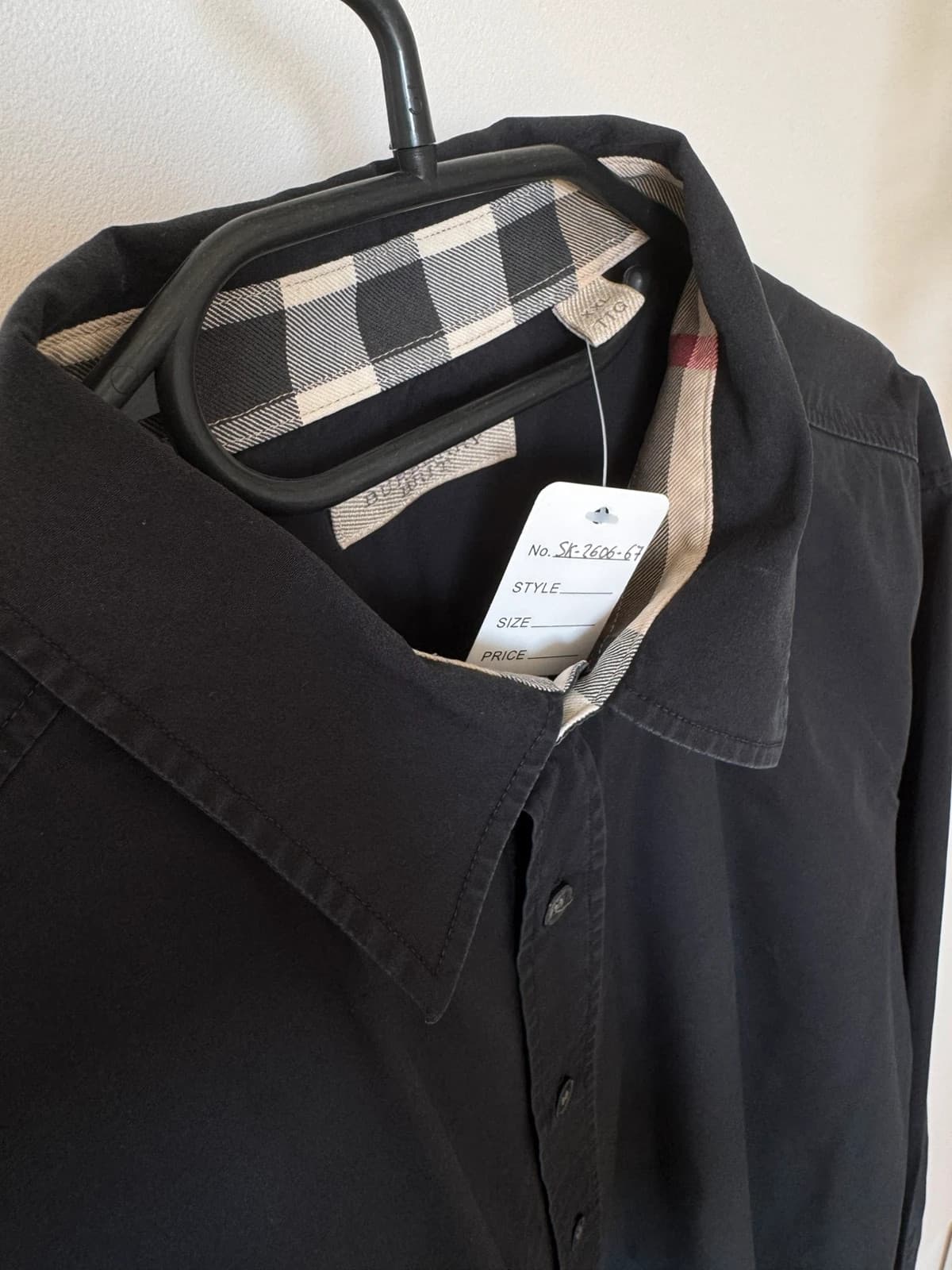 Burberry Brit melns krekls ar rūtainu apkakli, izmērs XXL - SK260667 - Foto 4/14