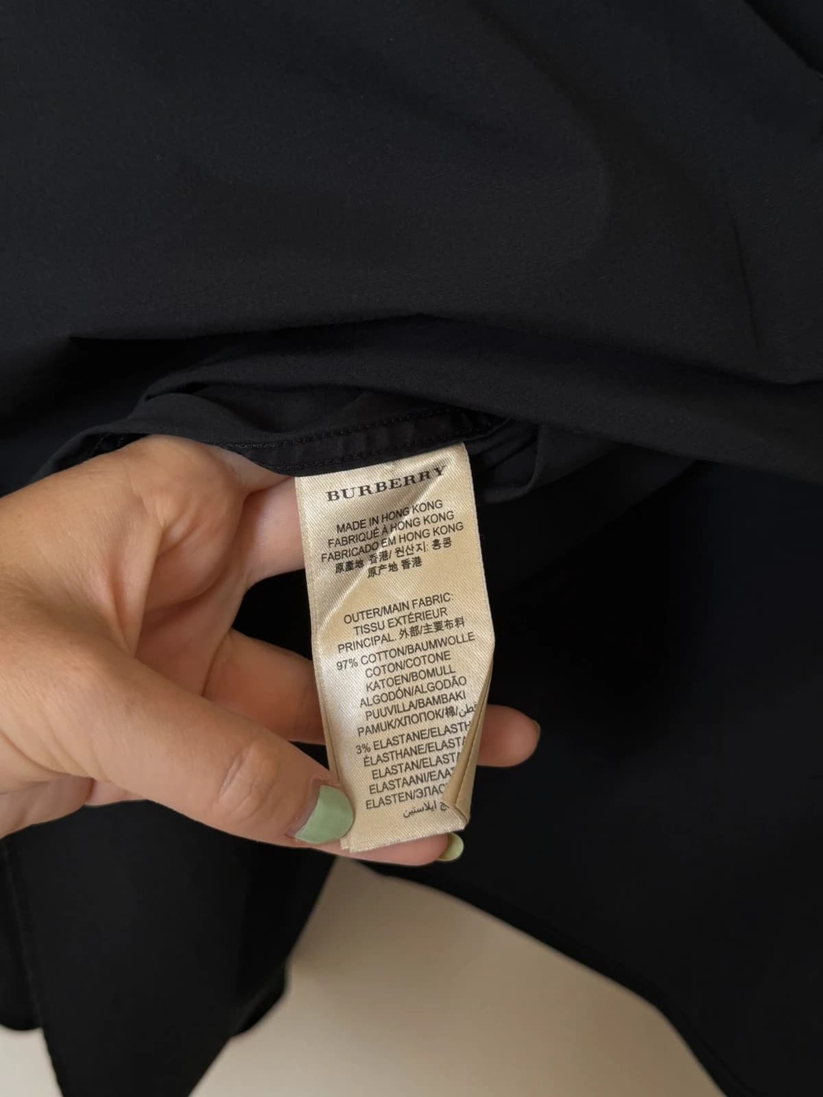 Burberry Brit melns krekls ar rūtainu apkakli, izmērs XXL - SK260667 - Foto 7/14