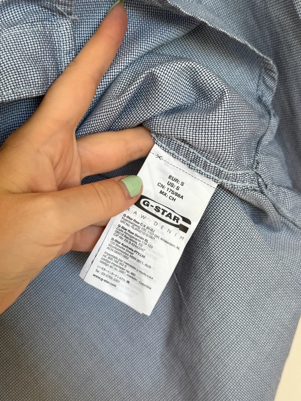G-Star Raw melange-sinine särk, suurus S - VM2606138 - Foto 5/8