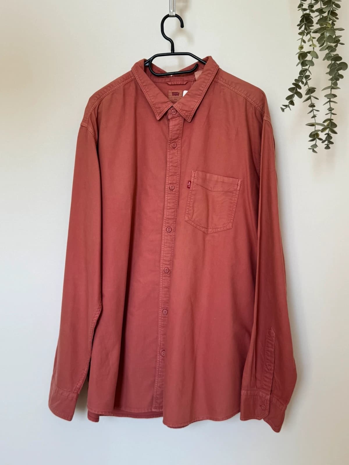 Marškiniai Levi's laisvas kirpimas terakotos spalvos, dydis XXL - VG260584 – nuotrauka 2/9