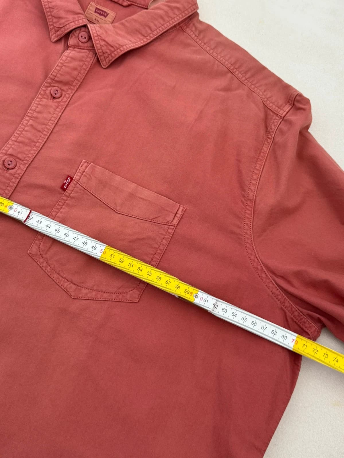 Marškiniai Levi's laisvas kirpimas terakotos spalvos, dydis XXL - VG260584 – nuotrauka 8/9
