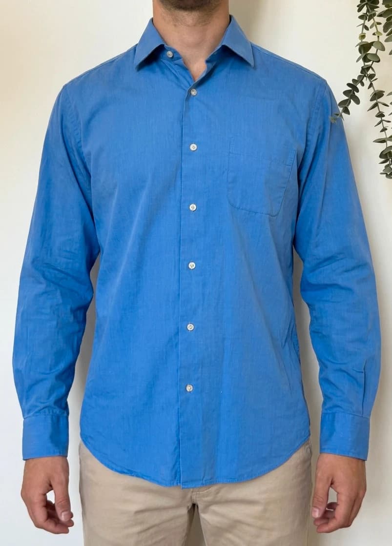 Kemeja Tommy Hilfiger Tailored biru x-long saiz 40/L - VG-m260153 - Foto 1/11