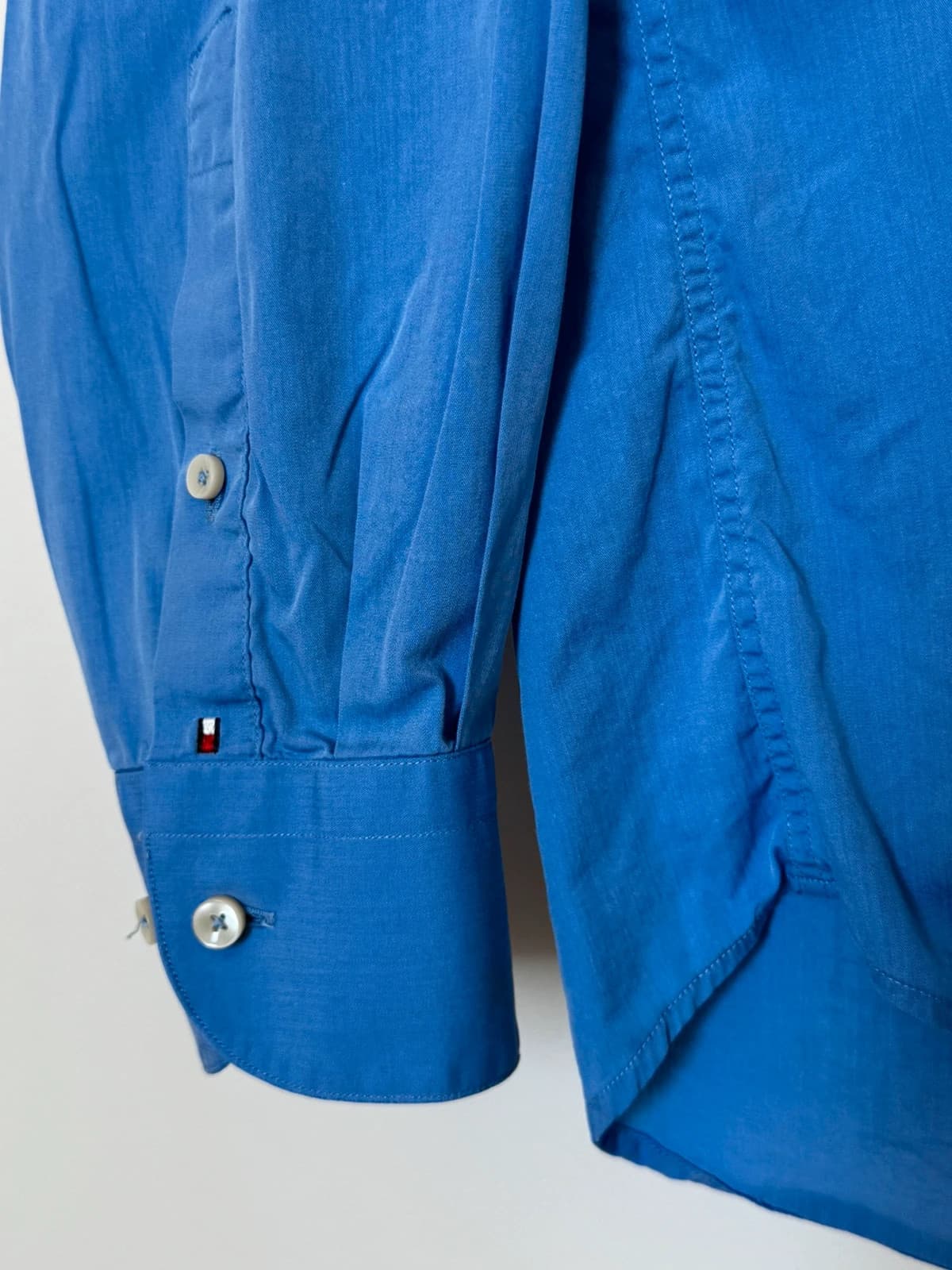 Kemeja Tommy Hilfiger Tailored biru x-long saiz 40/L - VG-m260153 - Foto 6/11