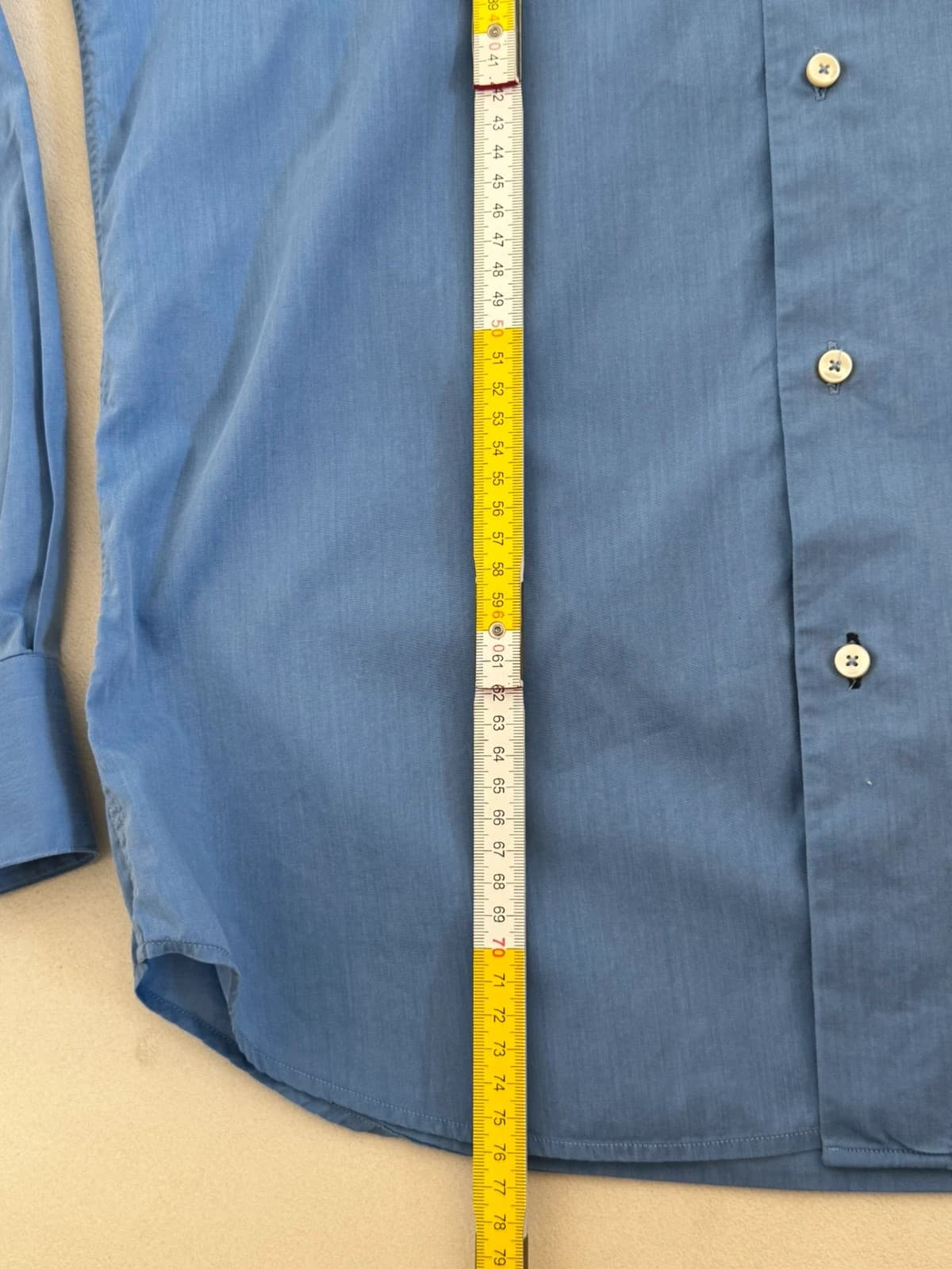 Kemeja Tommy Hilfiger Tailored biru x-long saiz 40/L - VG-m260153 - Foto 11/11
