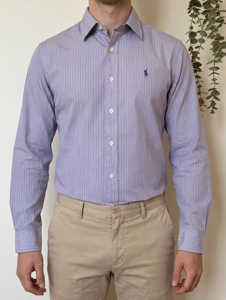 Polo Ralph Lauren triibuline särk, lilla-violetne, suurus 18/S - VM2606137 - Foto 1/10