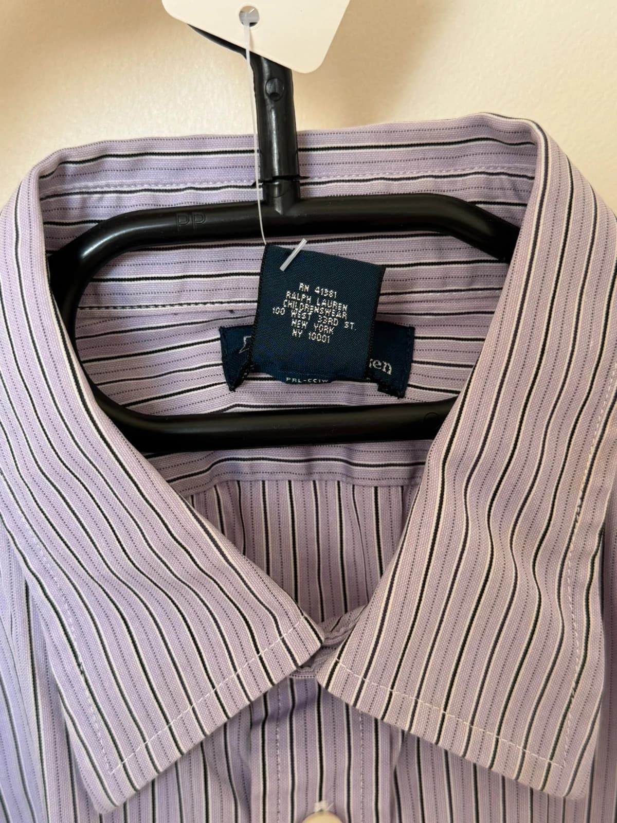 Polo Ralph Lauren triibuline särk, lilla-violetne, suurus 18/S - VM2606137 - Foto 7/10