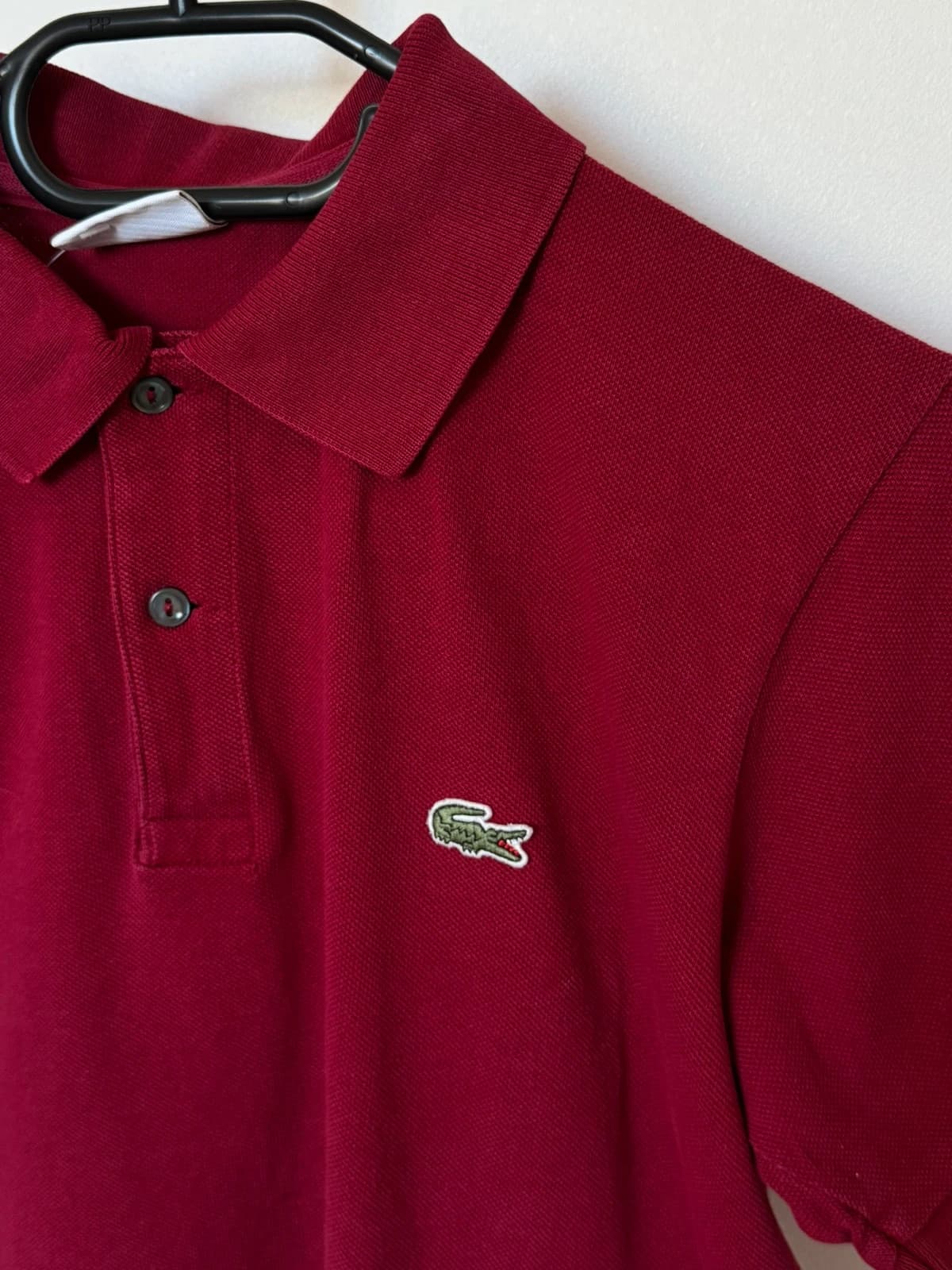 Polo majica Lacoste od piqué pamuka, bordo, veličina M - SK260656 - Fotografija 3/8