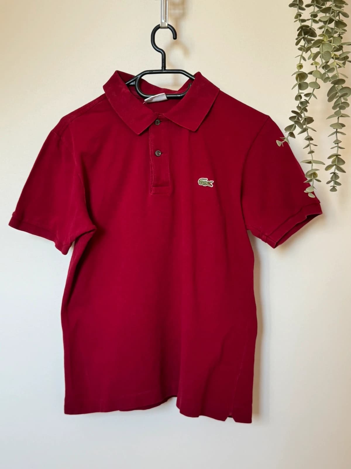 Polo majica Lacoste od piqué pamuka, bordo, veličina M - SK260656 - Fotografija 2/8